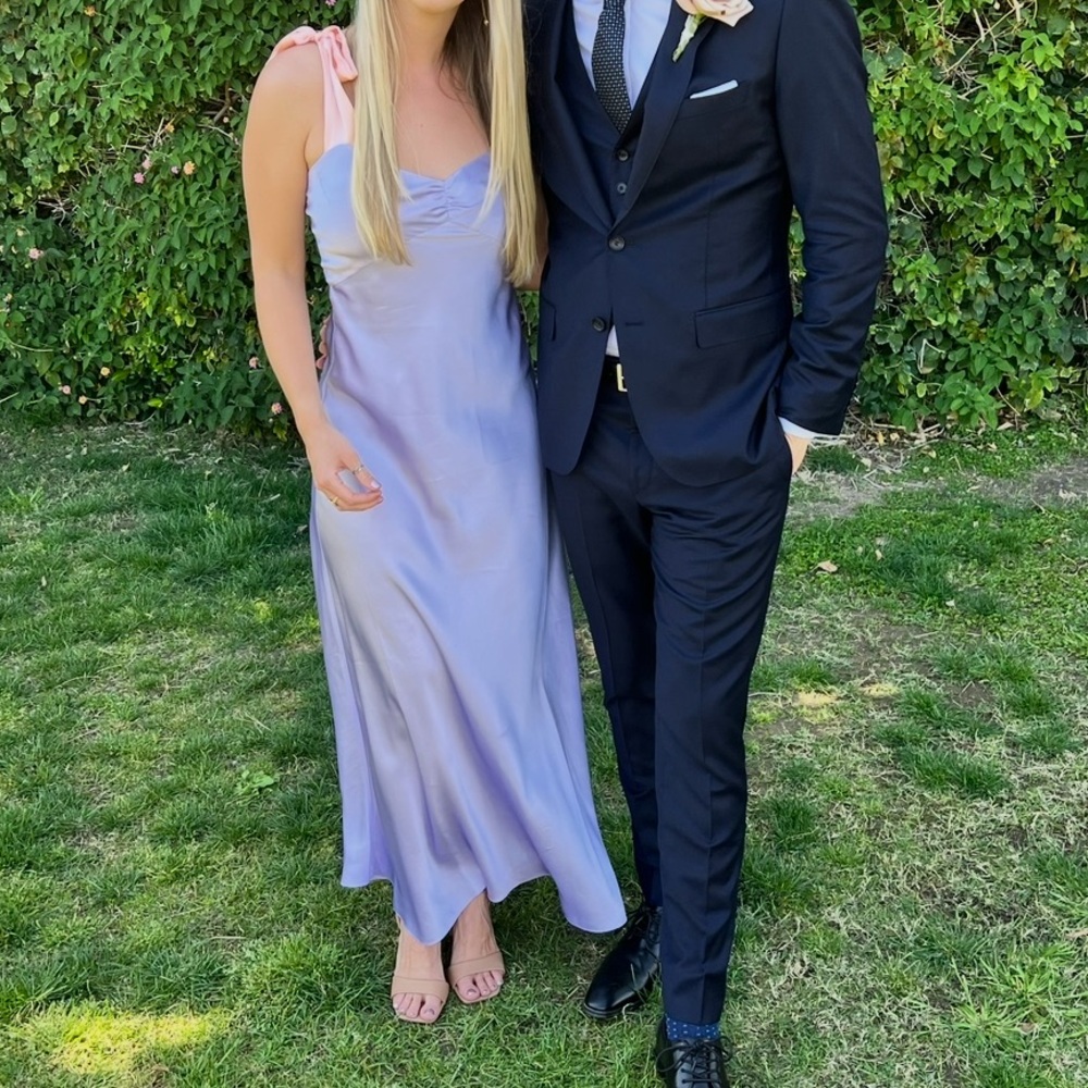 Dannijo x Free People Purple Silk Tie Dress - Picture 10 of 10